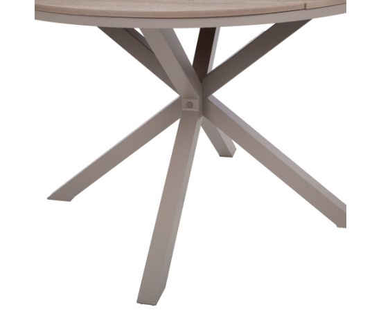 Table PORTO D111,5xH73cm, beige/grey Dārza galdi