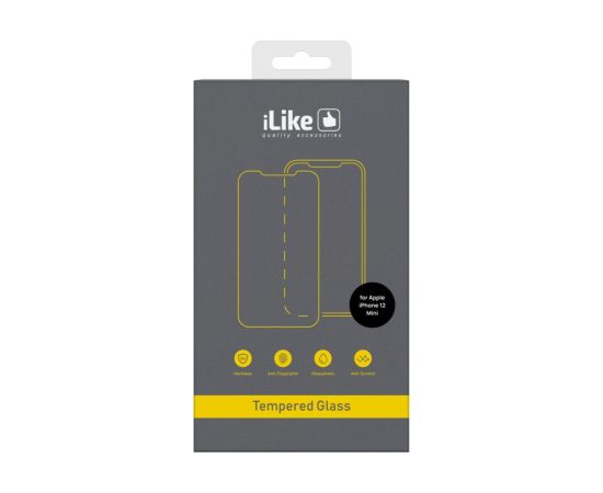 iLike Apple  Apple iPhone 12 mini 5.4' 0.33 Flat Clear Glass HD Ekrānu aizsardzība