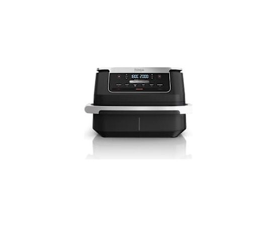 Ninja AF550EU fryer Double 6.6 L Stand-alone 2470 W Hot air fryer Black, Silver Karstā Gaisa Katli (AirFryer)