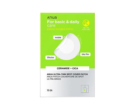 Anua Ultra-Thin Spot Cover Patch - Hydrokoloidní náplasti ( 75 ks ) Ķermeņa kosmētika
