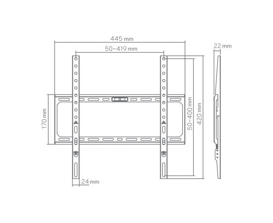 Sbox BL-3744F (32-75/45kg/400x400) Крепления для телевизоров