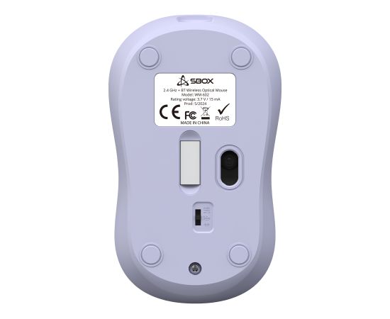 Sbox WM-602 Purple Wireless Peles, ievadierīces