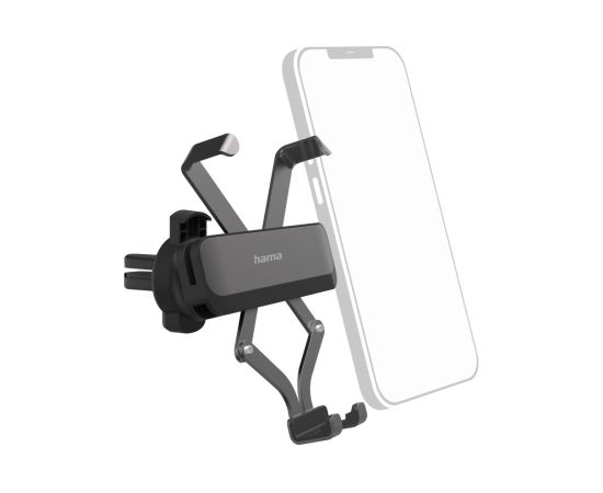 Hama 00201511 Gravity Pro Car Mobile Phone Holder for Grating, Adjustable, Universal Telefonu Turētāji Auto Velo Moto