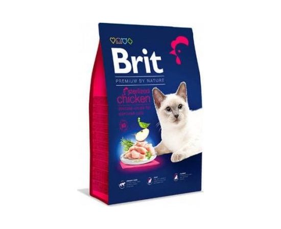 Brit Premium Sterilized Karma Sucha z kurczakiem 8kg Kaķu sausā barība