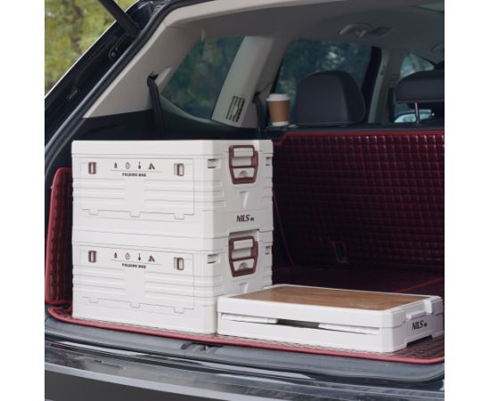 NCB4002 SALOKĀMA KEMPINGA KASTE AR VĀKU 2IN1 50L ZAĻA NILS CAMP Кемпинг стулья