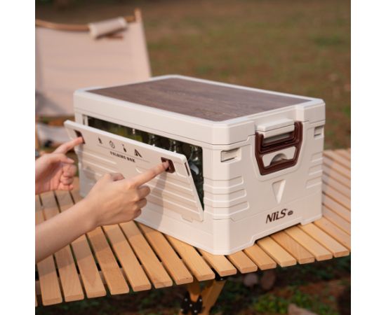 NCB4002 SALOKĀMA KEMPINGA KASTE AR VĀKU 2IN1 50L ZAĻA NILS CAMP Кемпинг стулья