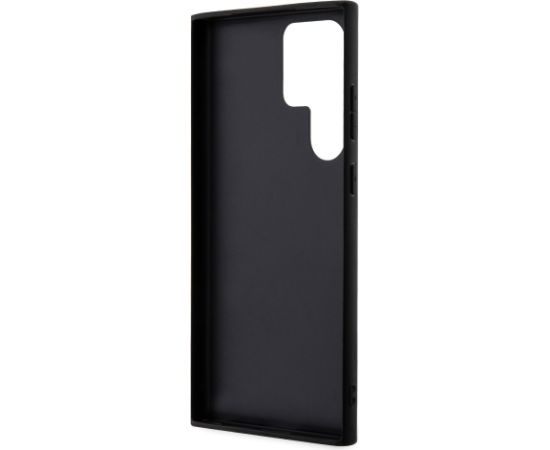 Guess PU 4G Metal Logo Case Aizsargapvalks priekš Samsung Galaxy S23 Ultra / rozā Neoriģinālie Maciņi