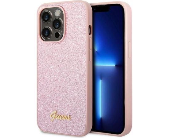 Guess GUHCP14LHGGSHP Aizmugurējais Apvalks Priekš Apple iPhone 14 Pro Neoriģinālie Maciņi