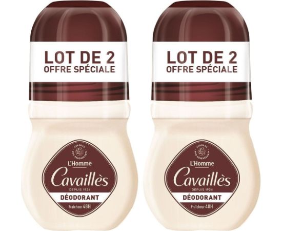 Set Duo, Roge Cavailles, L'Homme, 48h Protection, Deodorant Roll-On, For Men, 2 pcs, 50 ml Dezodoranti