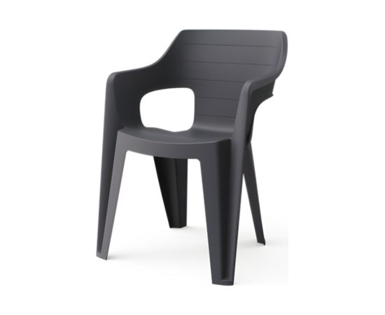 Keter Dārza krēsls Bilbao Low Back pelēks Dārza mēbeles