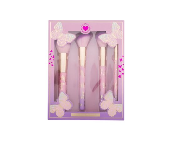 Makeup Revolution Butterfly / Brush Set 1pc Dekoratīvā kosmētika