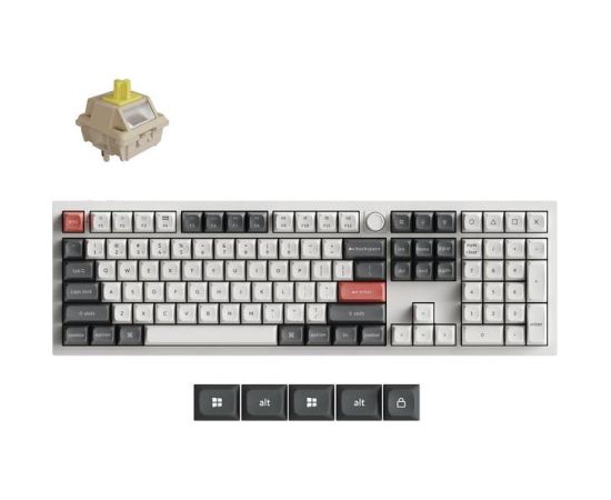 KEYBOARD WRL Q6 ULTRA/WHITE Q6U-P4 KEYCHRON Klaviatūras