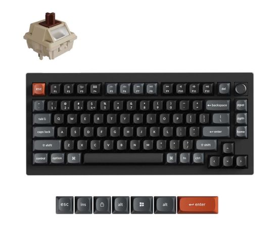 KEYBOARD WRL V1 ULTRA/BLACK V1U-D3 KEYCHRON Klaviatūras