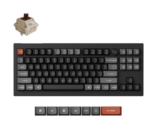 KEYBOARD WRL V3 ULTRA/BLACK V3U-D3 KEYCHRON Klaviatūras