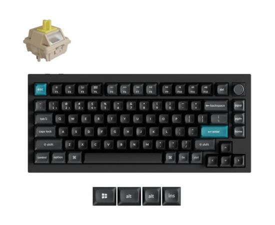 KEYBOARD WRL Q1 ULTRA/BLACK Q1U-M4 KEYCHRON Klaviatūras