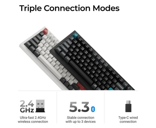 KEYBOARD WRL Q1 ULTRA/BLACK Q1U-M4 KEYCHRON Klaviatūras