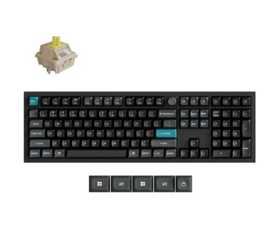 KEYBOARD WRL Q6 ULTRA/BLACK Q6U-M4 KEYCHRON Klaviatūras