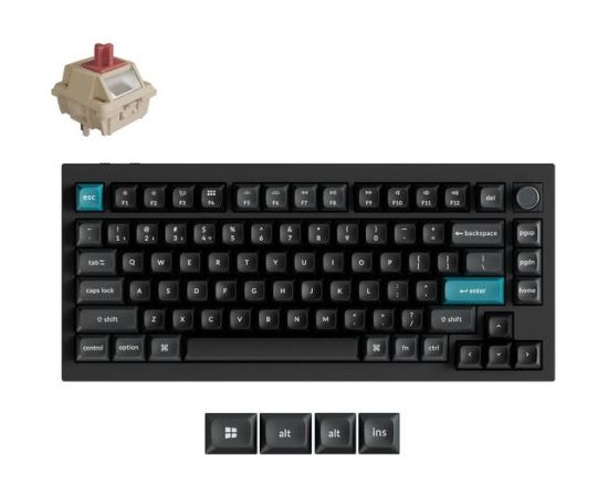 KEYBOARD WRL Q1 ULTRA/BLACK Q1U-M1 KEYCHRON Klaviatūras