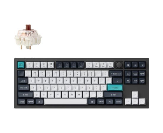 KEYBOARD WRL Q3 MAX RGB/CARBON BLACK Q3M-M3 KEYCHRON Klaviatūras