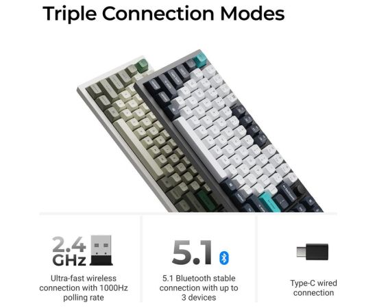 KEYBOARD WRL Q6 MAX RGB/CARBON BLACK Q6M-M4 KEYCHRON Klaviatūras