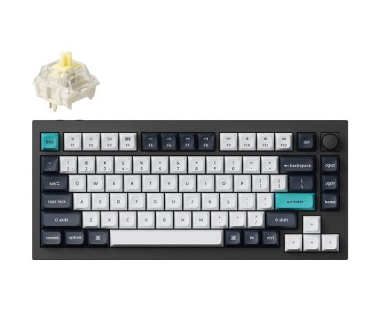 KEYBOARD WRL Q1 MAX RGB/CARBON BLACK Q1M-M4 KEYCHRON Klaviatūras