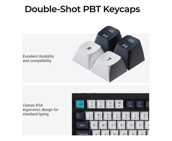 KEYBOARD WRL Q1 MAX RGB/CARBON BLACK Q1M-M4 KEYCHRON Klaviatūras