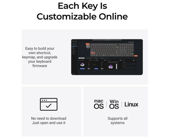 KEYBOARD WRL Q6 HE RGB/SHELL WHITE Q6H-P1 KEYCHRON Klaviatūras