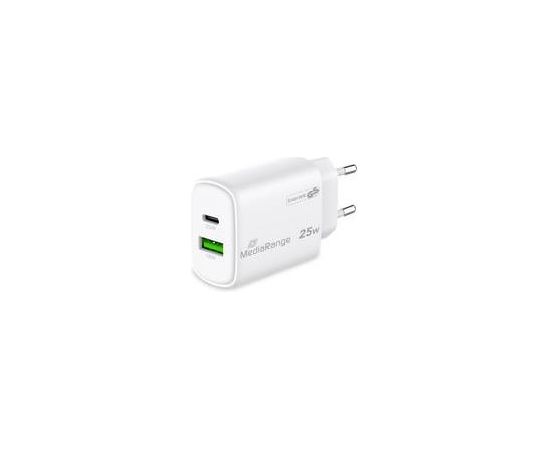 POWER ADAPTER USB/USB-C 25W/FAST MRMA112-2 MEDIARANGE Новинки смартфонов и телефонов
