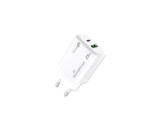 POWER ADAPTER USB/USB-C 25W/FAST MRMA112-2 MEDIARANGE Новинки смартфонов и телефонов