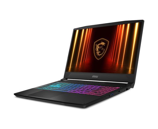 Notebook MSI Katana 15 HX B14WFK CPU Intel® CoreT i7 i7-14650HX 15.6 " 1920 x 1080 pixels RAM 16 GB DDR5-SDRAM SSD 1000 GB Discrete graphics NVIDIA GeForce RTX 5060 8 GB On-board graphics Yes Numeric keypad Yes OS installed Windows 11 Home Colour Black We Portatīvie datori