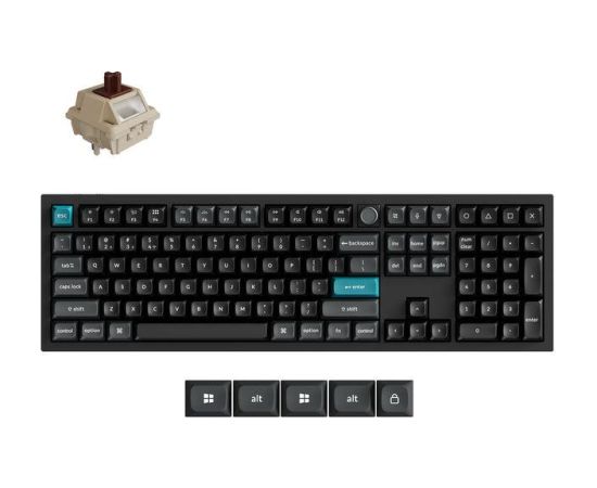 KEYBOARD WRL Q6 ULTRA/BLACK Q6U-M3 KEYCHRON Klaviatūras