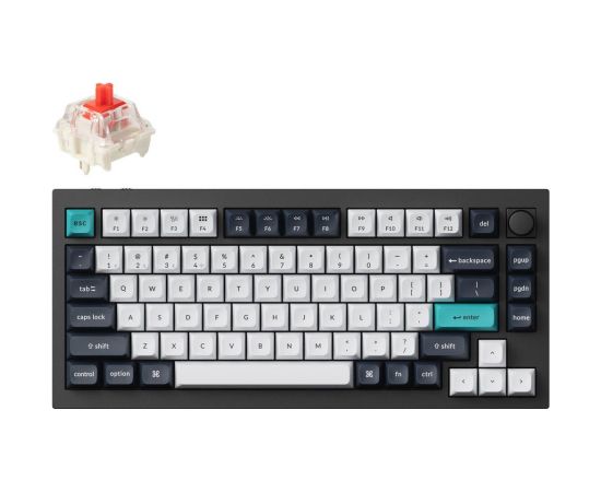 KEYBOARD WRL Q1 MAX RGB/CARBON BLACK Q1M-M1 KEYCHRON Klaviatūras