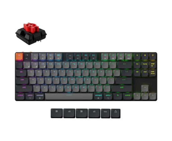 KEYBOARD WRL K1 RGB/BLACK K1X-B1 KEYCHRON Klaviatūras