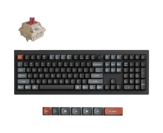 KEYBOARD WRL V6 ULTRA/BLACK V6U-D1 KEYCHRON Klaviatūras