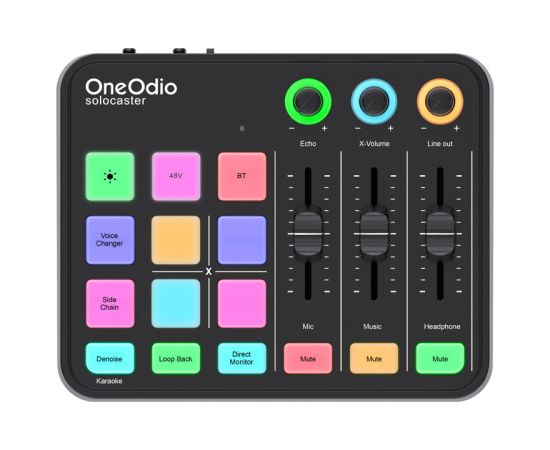 OneOdio Solocaster Audio Mixer and Sound Card Aудио-видео