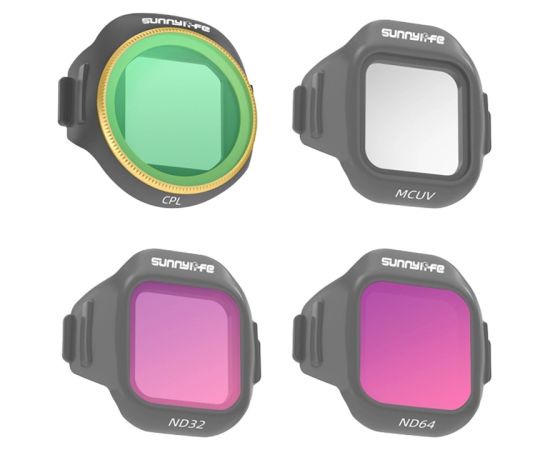 Set of 4 Sunnylife MCUV + CPL + ND32 + ND64 filters for MINI 5 Pro Aksesuāri sporta kamerām