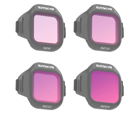 Set of 4 Sunnylife ND8 + ND16 + ND32 + ND64 filters for MINI 5 Pro Aksesuāri sporta kamerām