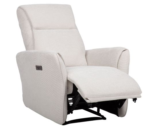 Recliner armchair HEIDY with electric mechanism, white Кресло