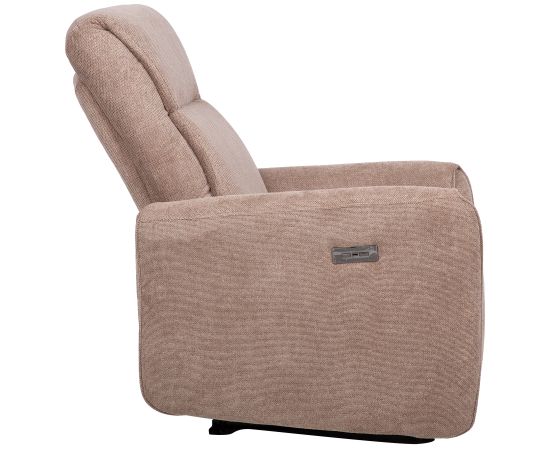 Recliner armchair HEIDY with electric mechanism, light brown Кресло
