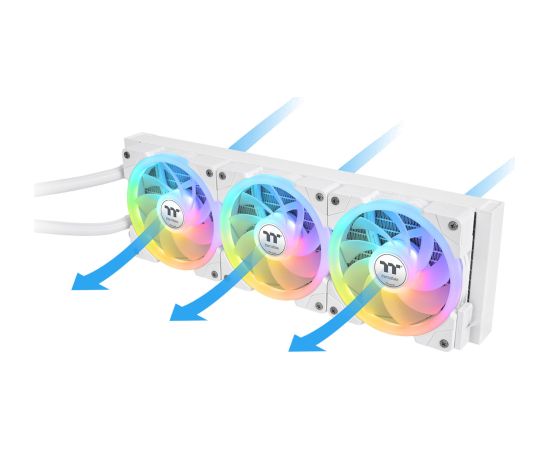 Thermaltake MAGFloe 420 Ultra ARGB Sync AIO Liquid Cooler (White, Snow Edition) Procesoru dzesēšana