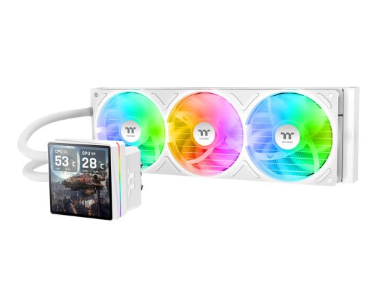 Thermaltake TH360 V3 Ultra ARGB Sync (White, Snow Edition) Procesoru dzesēšana