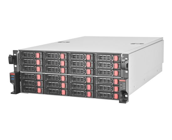 Silverstone Technology SST-RM43-324-RS, rack (black/red, 4 height units) Datoru korpusi