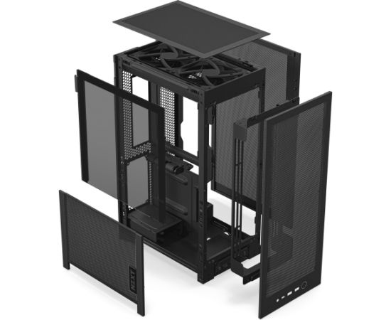 NZXT H2 Flow (black, tempered glass) Datoru korpusi