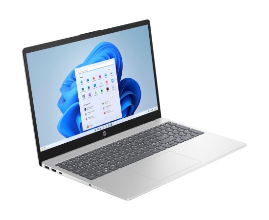 HP 15-fd0217nw i3-N305 15.6"FHD 250nits AG 8GB DDR4 SSD512 Intel UHD Cam720p 41Wh Win11 Natural Silver 2Y Portatīvie datori