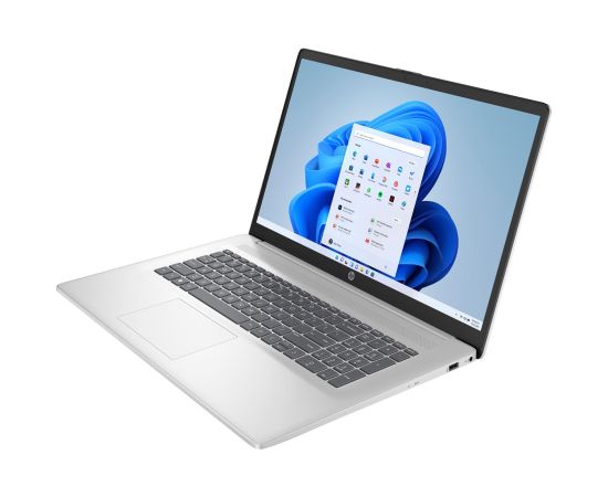 HP 17-cn4009nw Core 5 120U 17.3"FHD 300nits AG 16GB DDR4 SSD512 IrisXe Cam1080p 41Wh Win11 Natural Silver 2Y Portatīvie datori