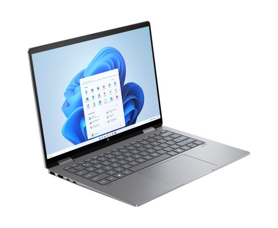 HP Envy x360 14-fa0016nw Ryzen 7 8840HS 14"WUXGA Touch 300nits 16GB LPDDR5-6400 SSD512 Radeon 780M Cam 5 Mpx IR 59Wh Win11 Meteor Silver Aluminum 2Y Portatīvie datori