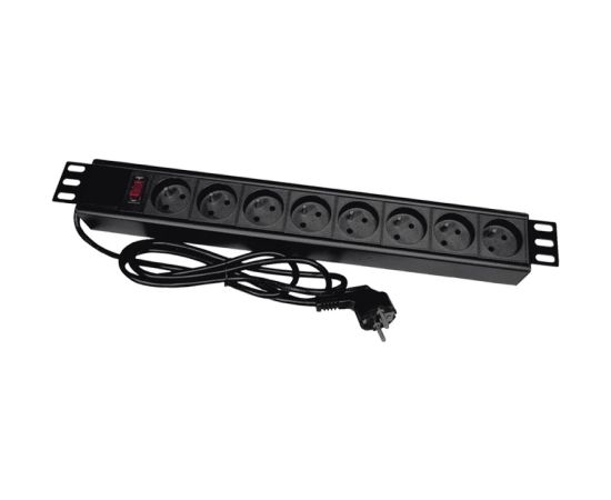 Alantec PZ081U3M power extension 3 m 8 AC outlet(s) Indoor Black Strāvas pagarinātāji