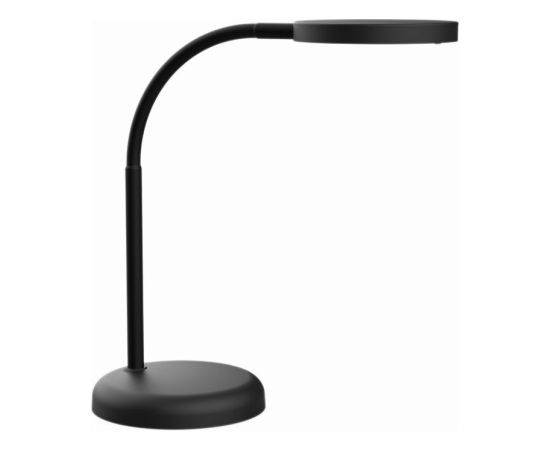 Galda lampa MAULjoy LED, melna, apaļa Biroja galda lampas