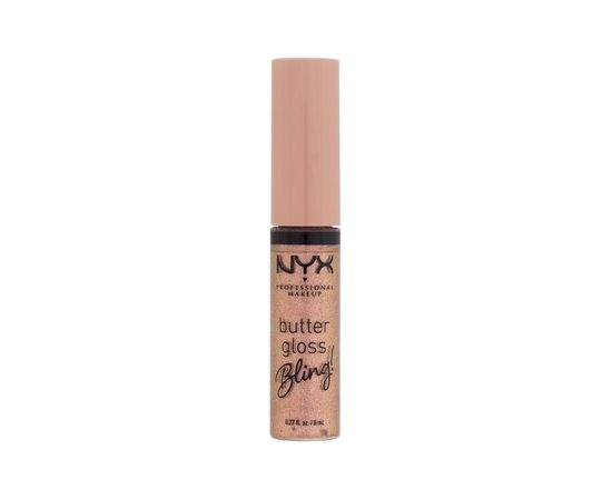 NYX Butter Gloss Bling - Lesk na rty 8 ml 01 Bring The Bling Dekoratīvā kosmētika