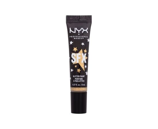 NYX SFX Glitter Paint - Třpytivá barva na oči a obličej pro ženy 8 ml 02 Broomstick Baddie Dekoratīvā kosmētika